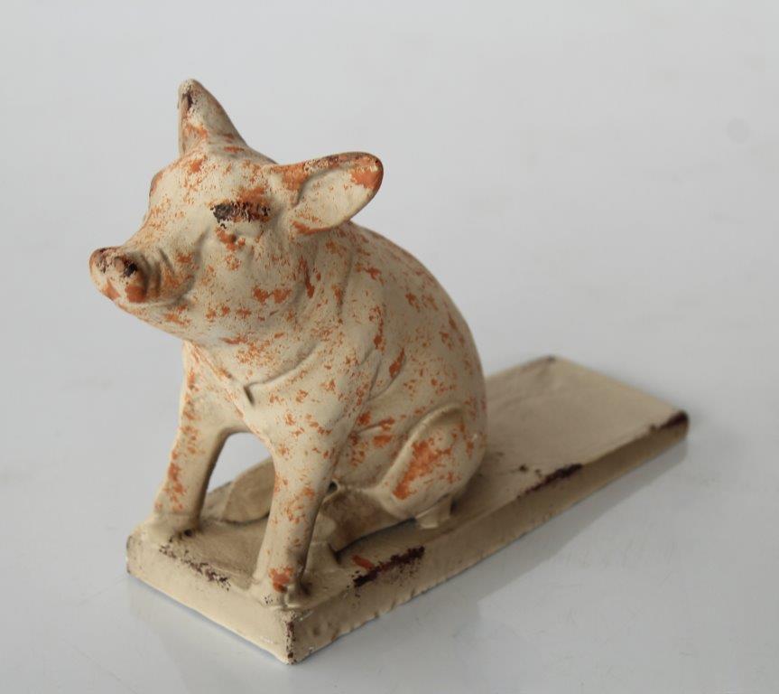 Cast Iron Pig Door Stopper